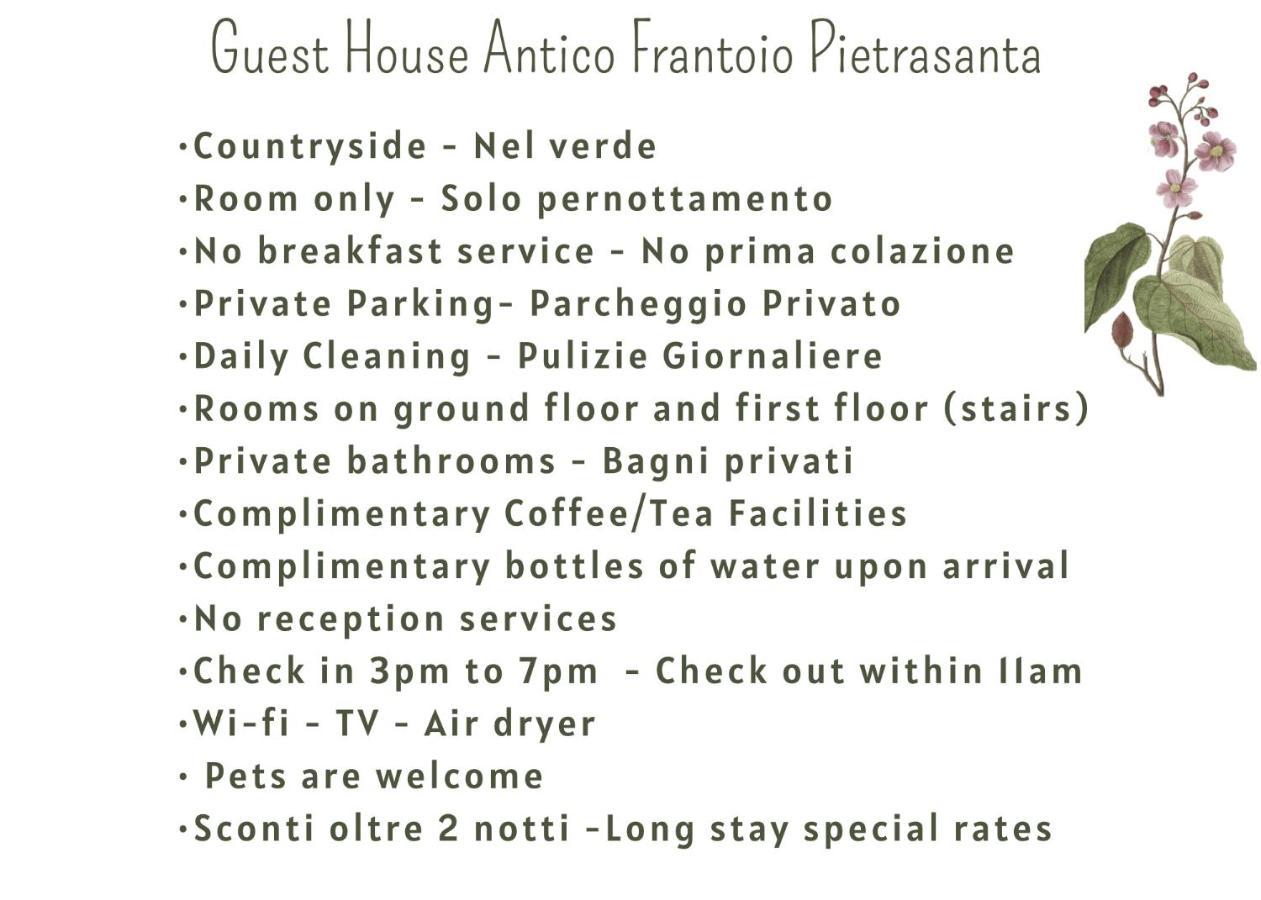 Guest House Antico Frantoio Pietrasanta Affittacamere Εξωτερικό φωτογραφία
